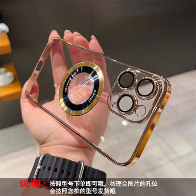 š±Magnetno punjenje! šProzirna maskica za iPhone, potpuno zatvorena i otporna na pad za bezbrižnostš