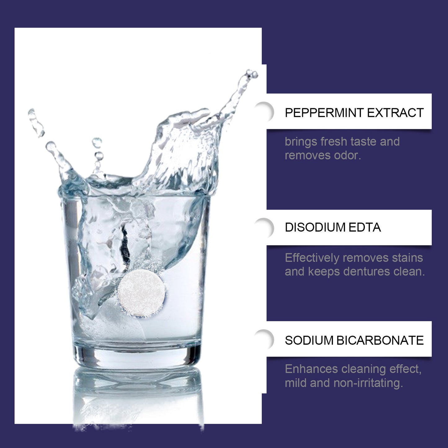 Efervescentne tablete za čišćenje proteza