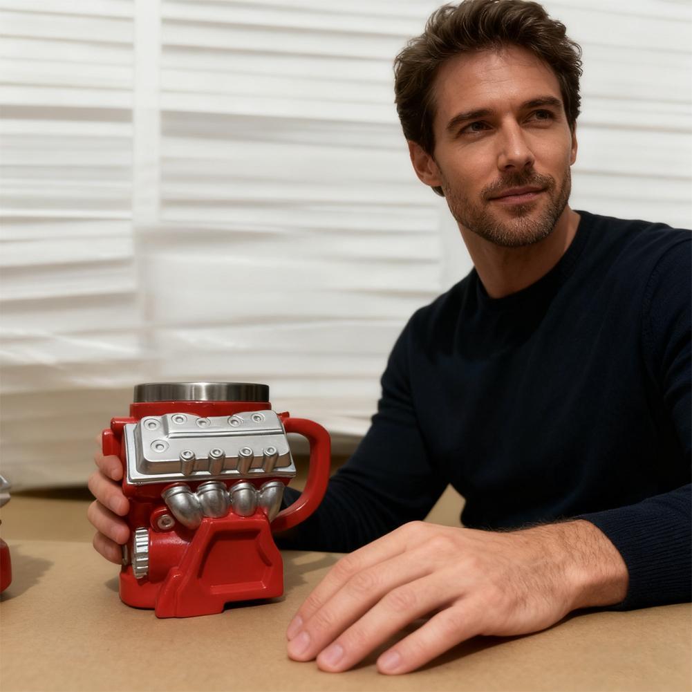 💥Snažan estetski dojam! Šalice od nehrđajućeg čelika inspirirane V8 motorima✅