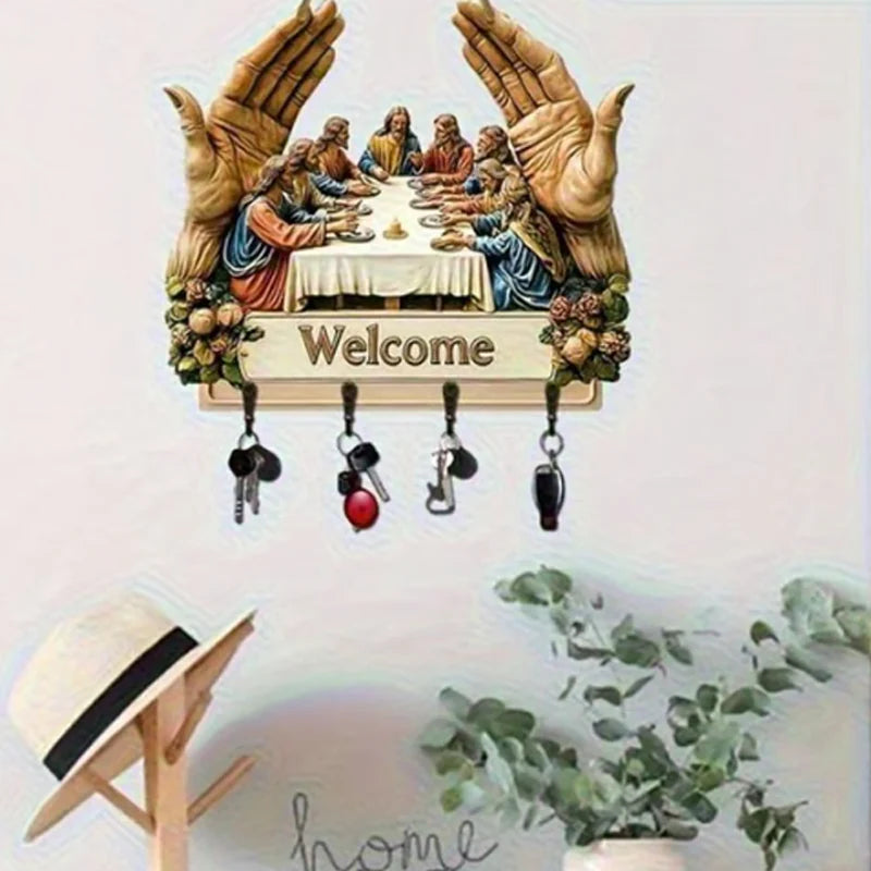 🔥 Super popularni proizvodi 🔥Zidni ukrasni drveni držač za ključeve