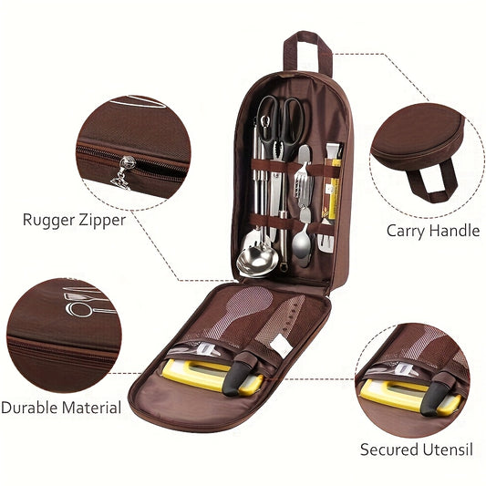 🔥 Super popularni proizvodi 🔥Torba za organizaciju vanjskog kuhinjskog pribora – Oxfordska tkanina, velikog kapaciteta, izdržljiva i prenosiva (idealna za kampiranje i roštiljanje)
