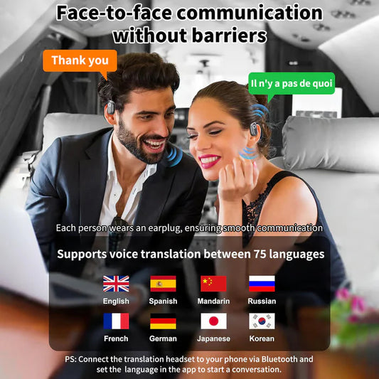 🎧AI prevođenje u stvarnom vremenu OWS Bluetooth slušalice, kompatibilne s Appleom i Androidom, super vrijednost!🔥