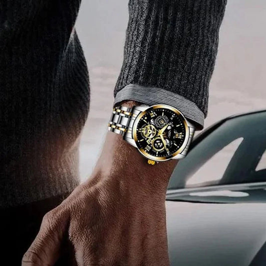 ⌚Mehanički sat s rimskim kosturom｜Retro stil na zapešću, obavezan komad za elegantne muškarce😎