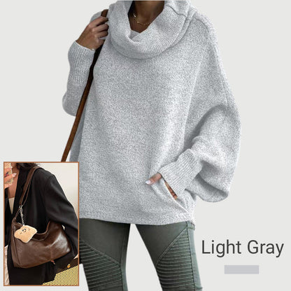 🔥 Super popularni proizvodi 🔥🧶✨ “Ženski pulover s visokim ovratnikom i džepovima”