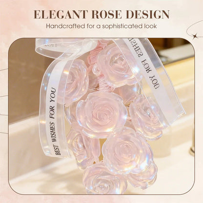 🌹Ručno izrađen kristalni buket ruža za kupaonicu, 🛁nepogrešiv dodatak za kupaonicu💖