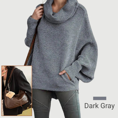 🔥 Super popularni proizvodi 🔥🧶✨ “Ženski pulover s visokim ovratnikom i džepovima”