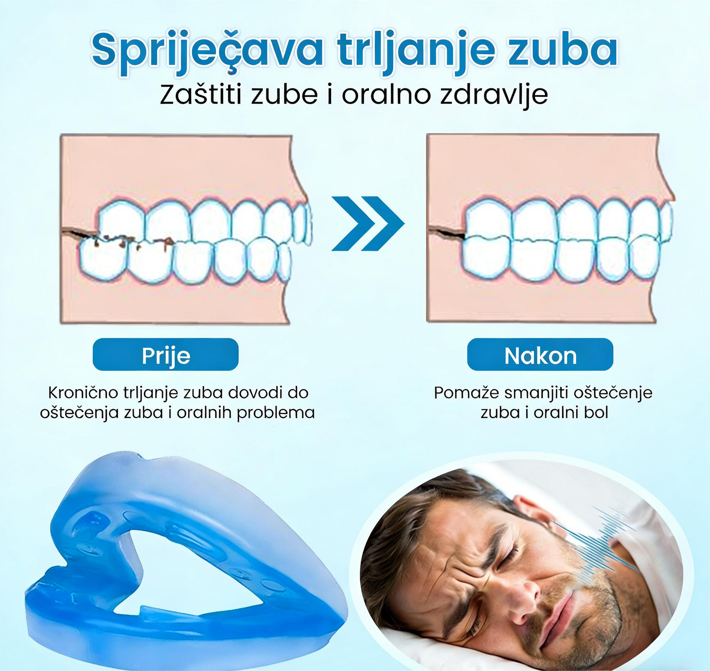 📢📢POPUSTA!!🔥Kupi jedan dobi jedan gratis🔥😴Flanora podesivi štitnik za zube protiv hrkanja🦷💥