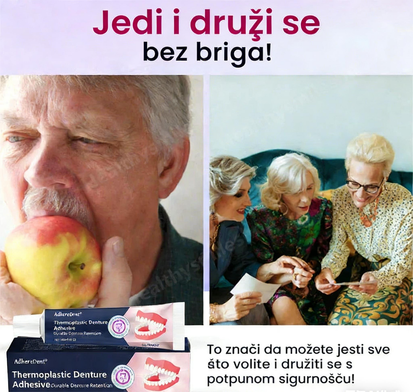 📢📢Kupi jedan dobi jedan gratis🔥POPUSTA!!🔥AdhereDent® Termoplastično ljepilo za proteze ⏳