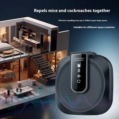 ✨Reci zbogom problemima sa štetočinama uz naš pametni ultrazvučni odvraćač glodara 360° – miševima više nema mjesta za skrivanje! 🚫🐭