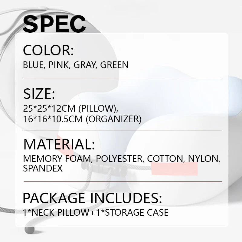 🛌Jastuk za vrat od memorijske pjene u obliku slova U✈️｜ 🔥Udoban za putovanja i uredski rad✨