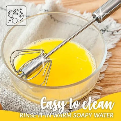 🥚Poluautomatska mutilica za jaja od nehrđajućeg čelika, 🔥Kupite 2, dobijte 2 gratis🔥 Super jednostavna za pečenje i miksanje✨