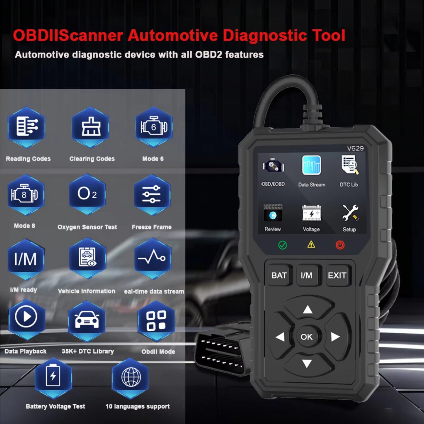 🔧Skener za dijagnostiku automobila｜✨Zadovoljava sve vaše potrebe za otkrivanjem kvarova✅