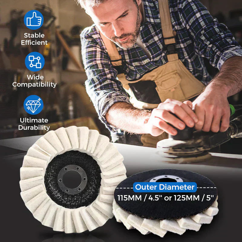 🔥Kupi jedan dobi jedan gratis🔥🛠️🧽✨ “Vuna polirni kotačić za preciznu obradu”