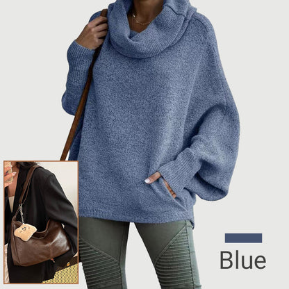 🔥 Super popularni proizvodi 🔥🧶✨ “Ženski pulover s visokim ovratnikom i džepovima”