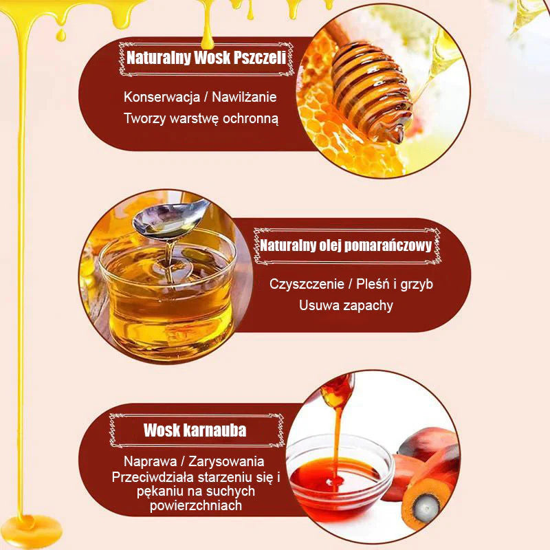 🔥Kupi jedan dobi jedan gratis🔥🪵🏠✨ Prirodni pčelinji vosak za njegu i održavanje raznih drvenih površina💥prisutan Namjenski ručnik🔥