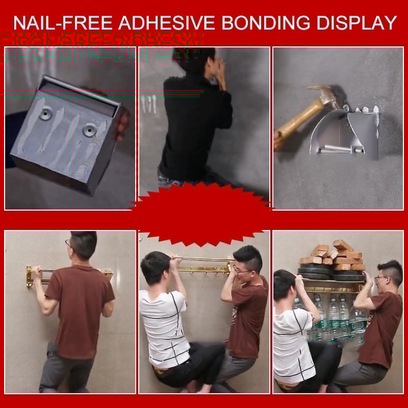 🔥Kupi jedan dobi jedan gratis🔥🛠️💧 Snažno ljepilo bez bušenja za kupaonske dodatke i kućnu montažu💥