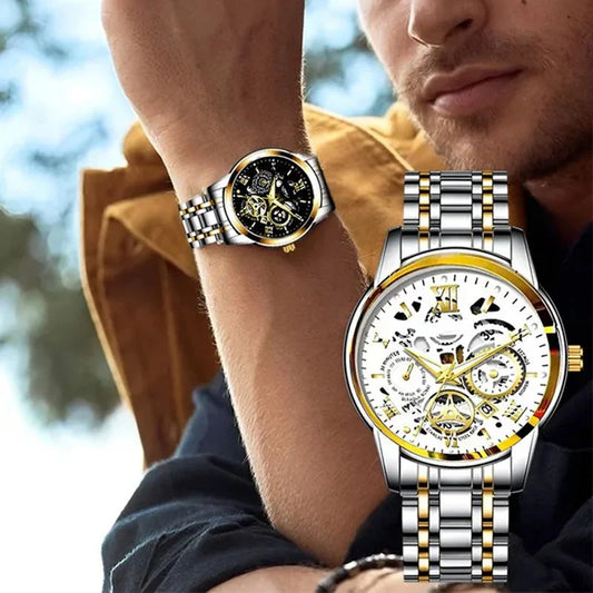 ⌚Mehanički sat s rimskim kosturom｜Retro stil na zapešću, obavezan komad za elegantne muškarce😎