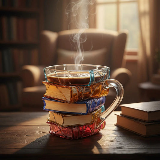 Šalica od vitraja Artisan Book Stack