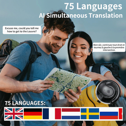 🎧AI prevođenje u stvarnom vremenu OWS Bluetooth slušalice, kompatibilne s Appleom i Androidom, super vrijednost!🔥