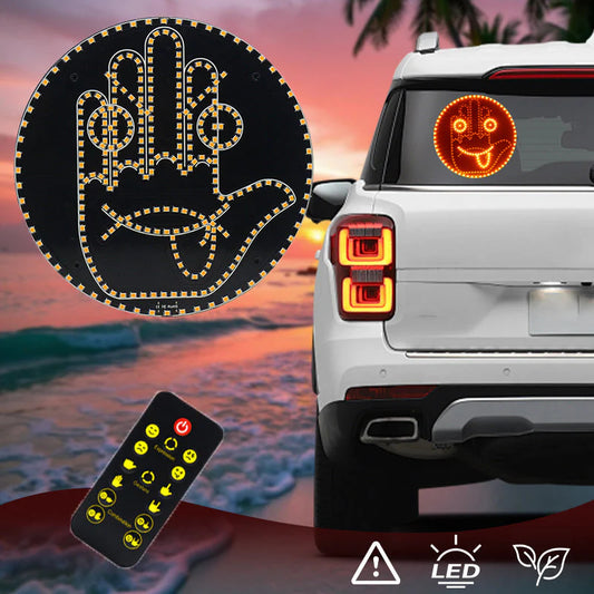 🚗LED emoji svjetla za stražnje staklo automobila😜, super isplativa personalizirana modifikacija🔥