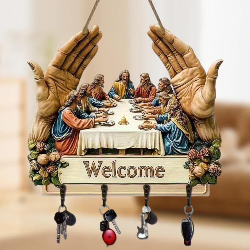 🔥 Super popularni proizvodi 🔥Zidni ukrasni drveni držač za ključeve