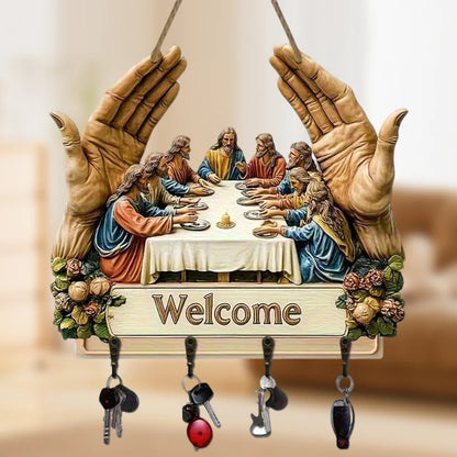 🔥 Super popularni proizvodi 🔥Zidni ukrasni drveni držač za ključeve