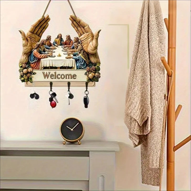 🔥 Super popularni proizvodi 🔥Zidni ukrasni drveni držač za ključeve