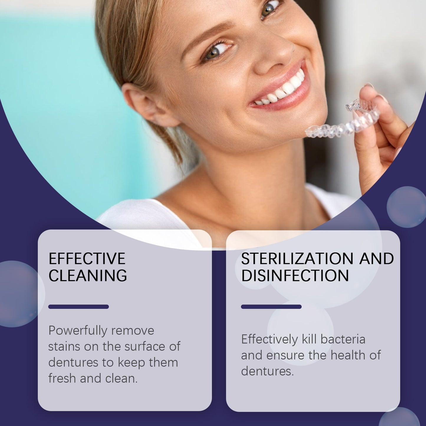 Efervescentne tablete za čišćenje proteza