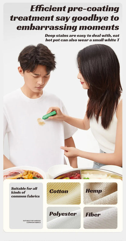 🧥Prijenosna olovka za uklanjanje mrlja｜👔Nježno uklanjanje mrlja bez oštećenja odjeće!