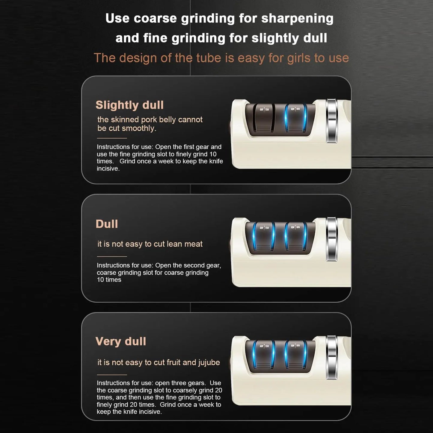 🔥 Super popularni proizvodi 🔥🍳🔧 Praktični oštrač noževa za kuhinju – svakodnevna pomoć pri kuhanju 💥