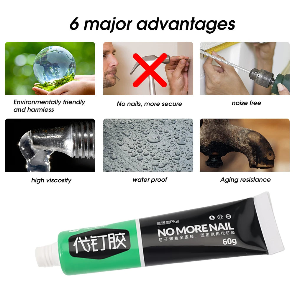 🔥Kupi jedan dobi jedan gratis🔥🛠️💧 Snažno ljepilo bez bušenja za kupaonske dodatke i kućnu montažu💥