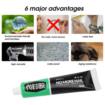 🔥Kupi jedan dobi jedan gratis🔥🛠️💧 Snažno ljepilo bez bušenja za kupaonske dodatke i kućnu montažu💥