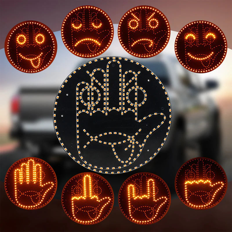 🚗LED emoji svjetla za stražnje staklo automobila😜, super isplativa personalizirana modifikacija🔥
