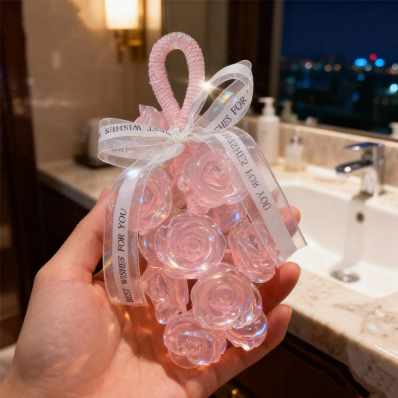 🌹Ručno izrađen kristalni buket ruža za kupaonicu, 🛁nepogrešiv dodatak za kupaonicu💖