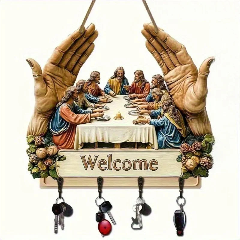 🔥 Super popularni proizvodi 🔥Zidni ukrasni drveni držač za ključeve