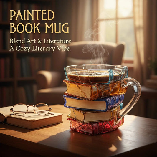 Šalica od vitraja Artisan Book Stack