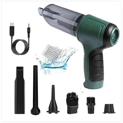 💥Neophodan auto gadget! Funkcija usisavanja i napuhavanja 2 u 1 – Snažno usisavanje, tiho✨