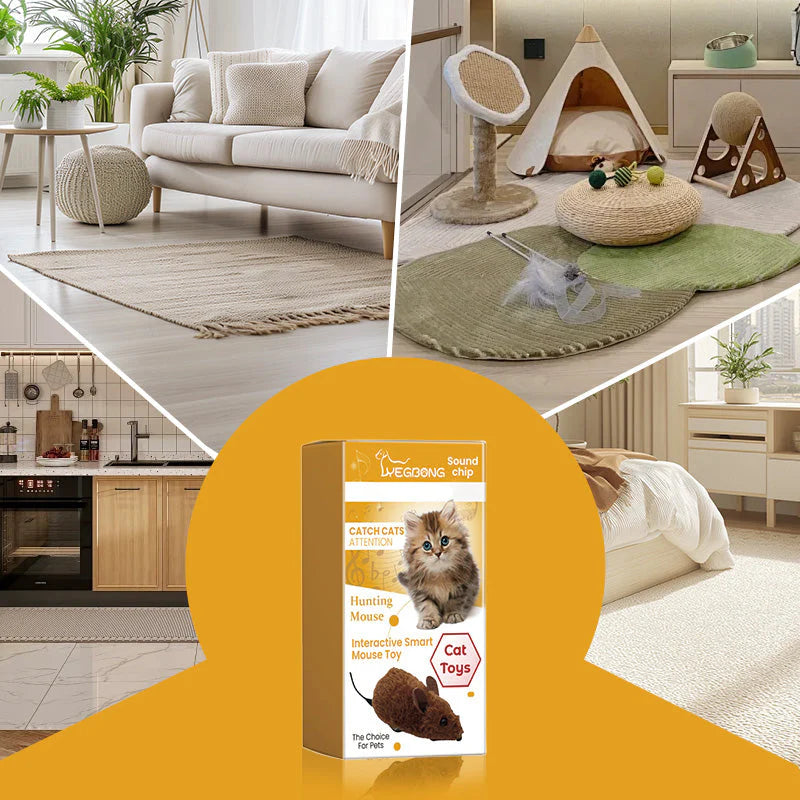 🐶🐱 Interaktivno čudo! Realistična igračka miša, izdržljiva i otporna na ogrebotine, maksimizira lovačke instinkte 😻