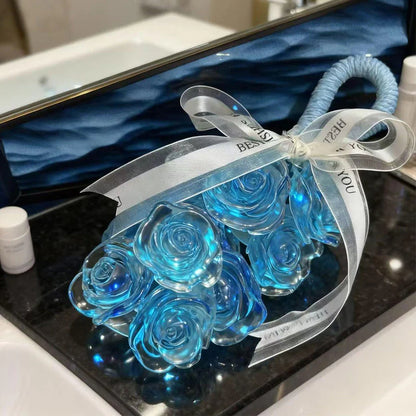 🌹Ručno izrađen kristalni buket ruža za kupaonicu, 🛁nepogrešiv dodatak za kupaonicu💖