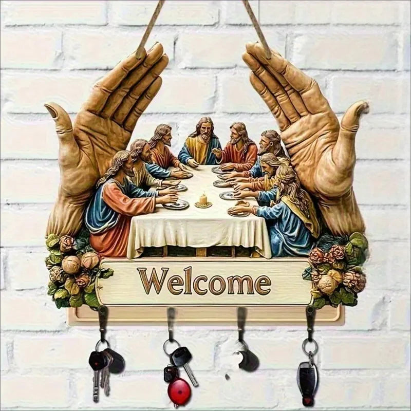 🔥 Super popularni proizvodi 🔥Zidni ukrasni drveni držač za ključeve