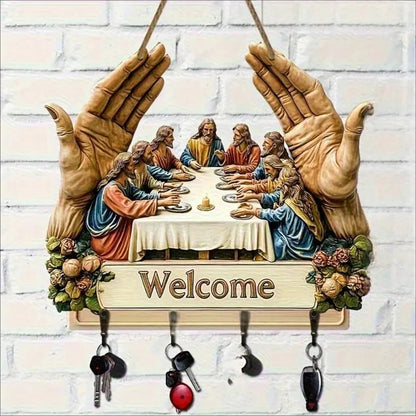 🔥 Super popularni proizvodi 🔥Zidni ukrasni drveni držač za ključeve