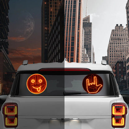 🚗LED emoji svjetla za stražnje staklo automobila😜, super isplativa personalizirana modifikacija🔥