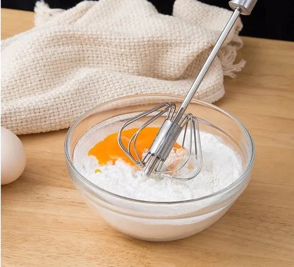 🥚Poluautomatska mutilica za jaja od nehrđajućeg čelika, 🔥Kupite 2, dobijte 2 gratis🔥 Super jednostavna za pečenje i miksanje✨